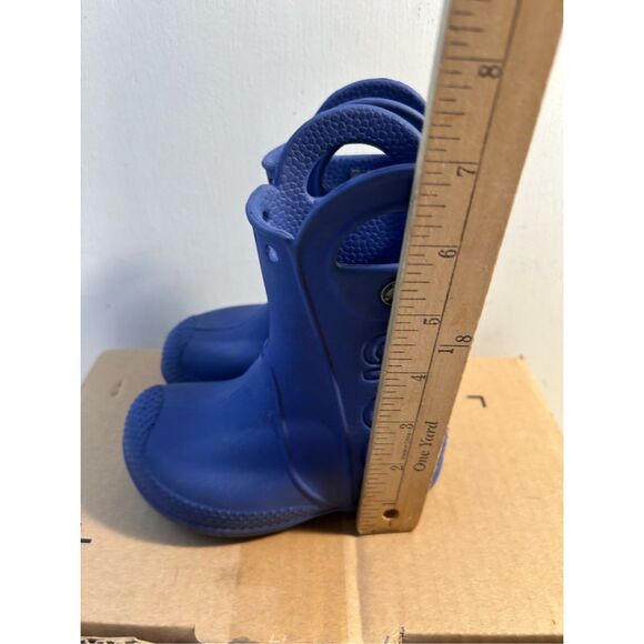 Crocs rain boots blue unisex kids C7 - Picture 5 of 5